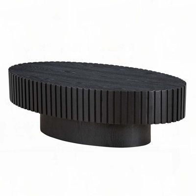 Oval Handcraft Drum Coffee Table