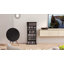 Étagère de rangement pour DVD à 8 niveaux avec tablettes réglables noir