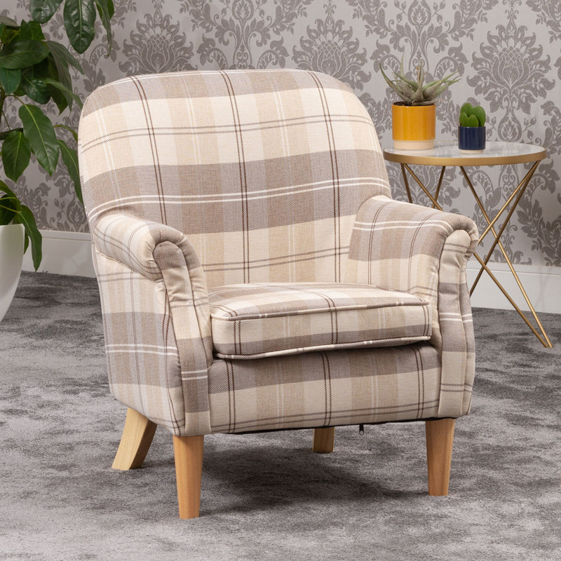 Mateo Upholstered Armchair, Beige