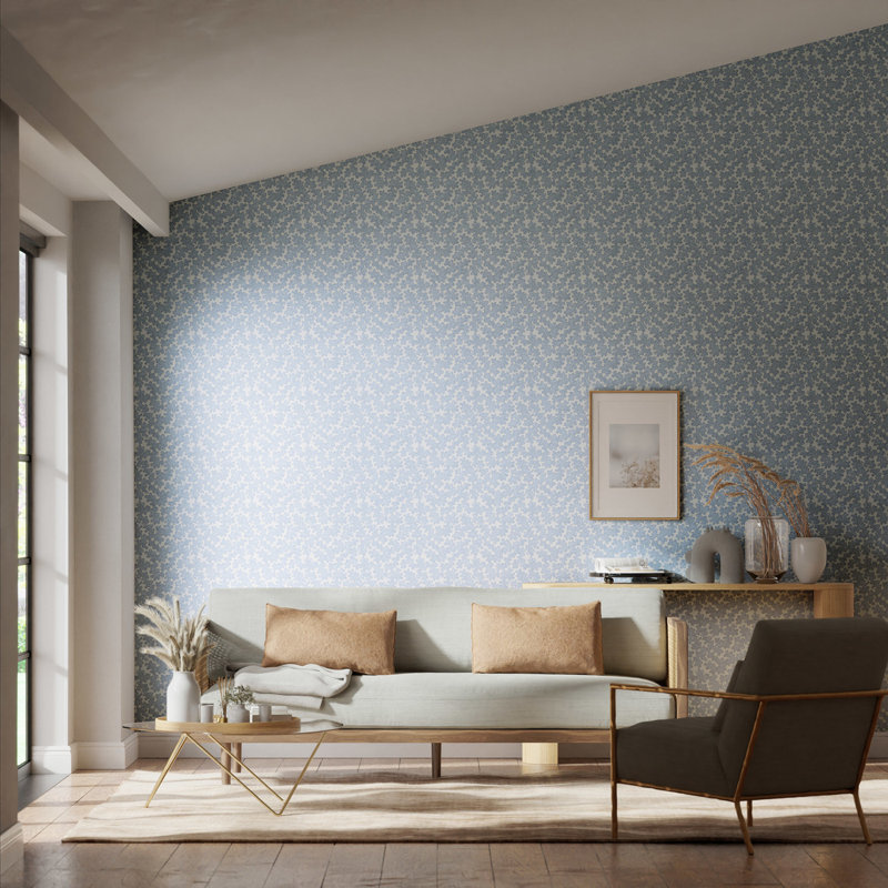 Zori 10.05m x 52cm Wallpaper Roll, Awakening/Cornflower