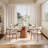 5Pcs Dining Set With 4 Upholstered Chairs-44707359-44707357