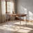 Aderyn Mid-Century Style Extendable Dining Table with Metal Legs, Ideal for Dining Rooms, Bedrooms and Other Spaces-232057026