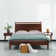 Adept Solid Wood Bed Frame with Headboard and Silent Slats, 1000 Lb Capacity Bed Frame