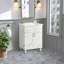 Meuble-lavabo 00 po, blanc (sans lavabo en céramique)