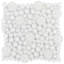 Spa Super White Circles Glass Tiles