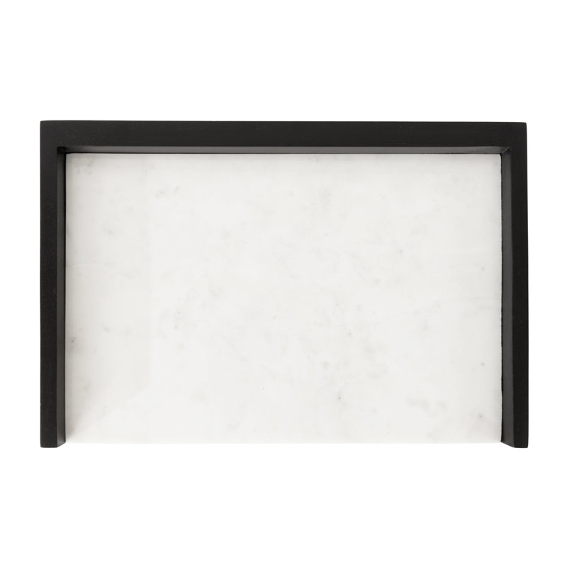 Benning Poplar Floating Shelf with Drawer, Black