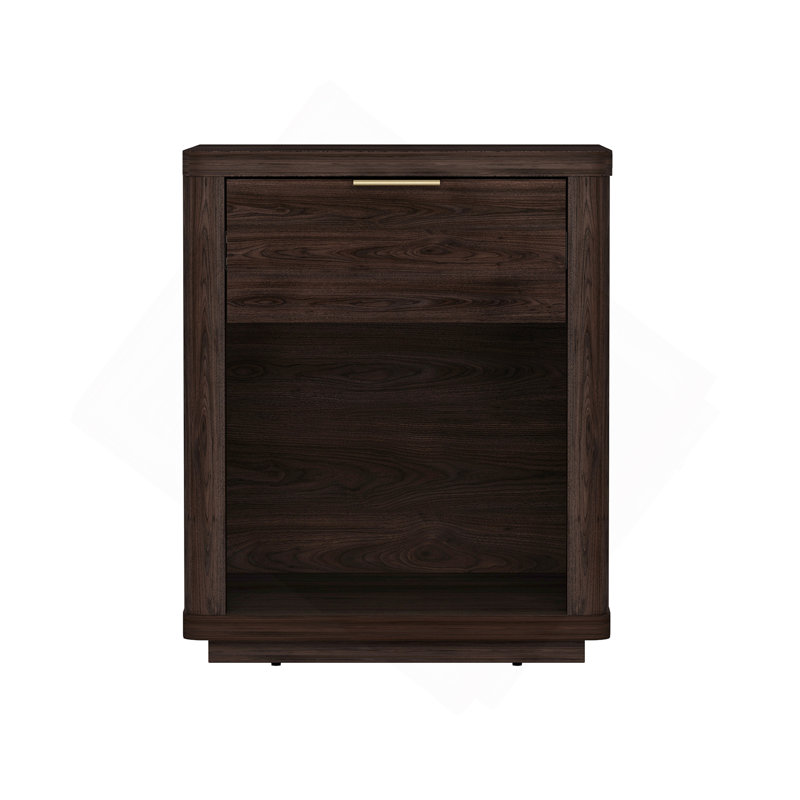 Table de chevet brune, Brun