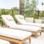 Classic Teak Chaise Lounge - Charcoal-90139958