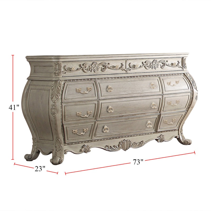 Commode 11 tiroirs l 73 po