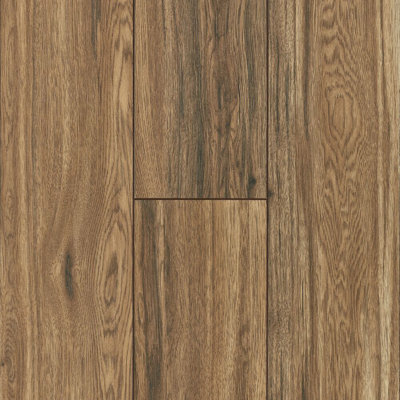 Revêtement de sol stratifié en hickory 8 po x 48 po x 12 mm Natures Vision
