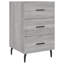 Mehrudin 40 cm W Iron Bedside Table-1644452391
