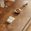 Table de salle à manger rectangulaire en bois massif brun-133458900