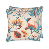 COTTAGE FLOWERS Floral Linen Throw Pillow