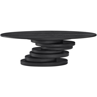 Husnaa Oval Metal Base Dining Table