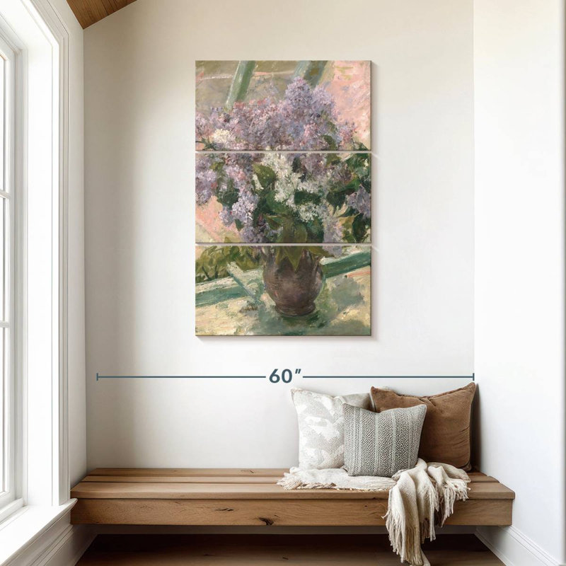 Harnek Lilacs In A Window, 45" H x 28" W