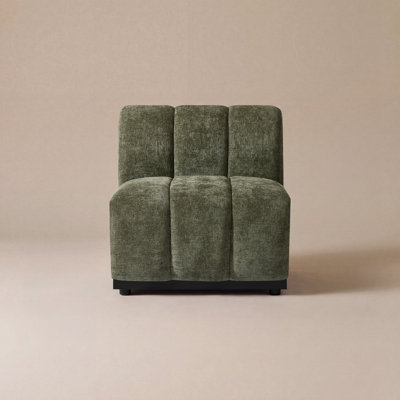 Fauteuil sans accoudoirs vert 31 po