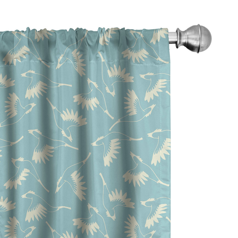 Pigeon Semi-Sheer Rod Pocket Curtain Panels, 28" x 63"