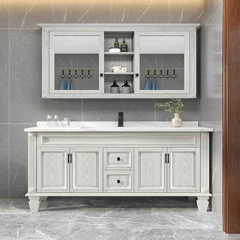 Meuble-lavabo de style rétro American Village, H 33,5 po x l 70,9 po x P 22 po