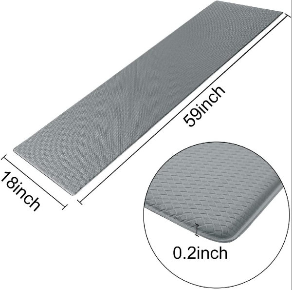 Prep & Savour Moroney Anti-Fatigue Non-Skid Kitchen Mat