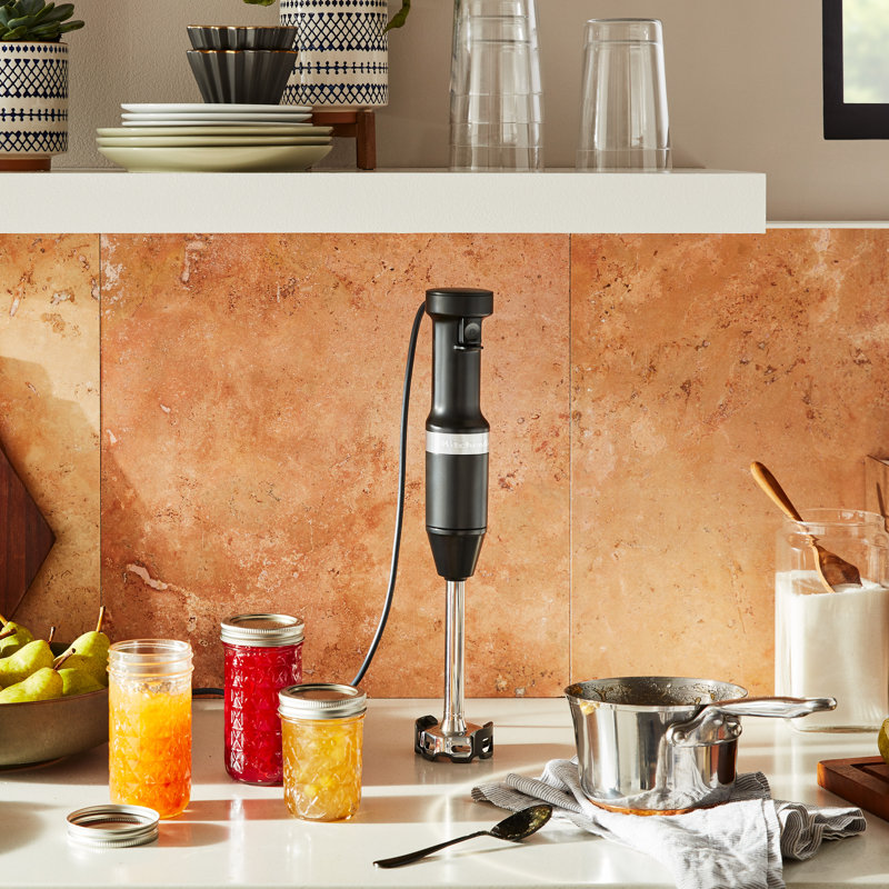KitchenAid® Variable Speed Corded Hand Blender, Black Matte