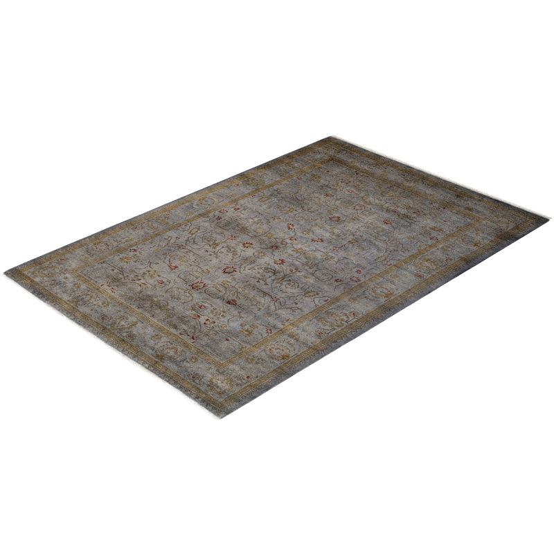 Fine Vibrance One-of-a-Kind 4' 3" X 6' 4" Hand Knotted Area Rug