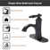 Cube Single-Hole Single-handle Bathroom Faucet with Drain Assembly
