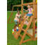 Ensemble de jeu Mountain View Lodge avec toit en bois et balançoire à glissade verte-53131403