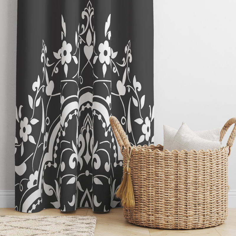 Semi Sheer Curtain Pair, 40" W x 61" L