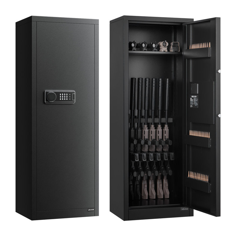 Armoire à fusil pour fusils et carabines 6-8 à 8 fusils avec clé et mot de passe