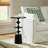Trish Textured Aluminum Round End Table with Block Base 