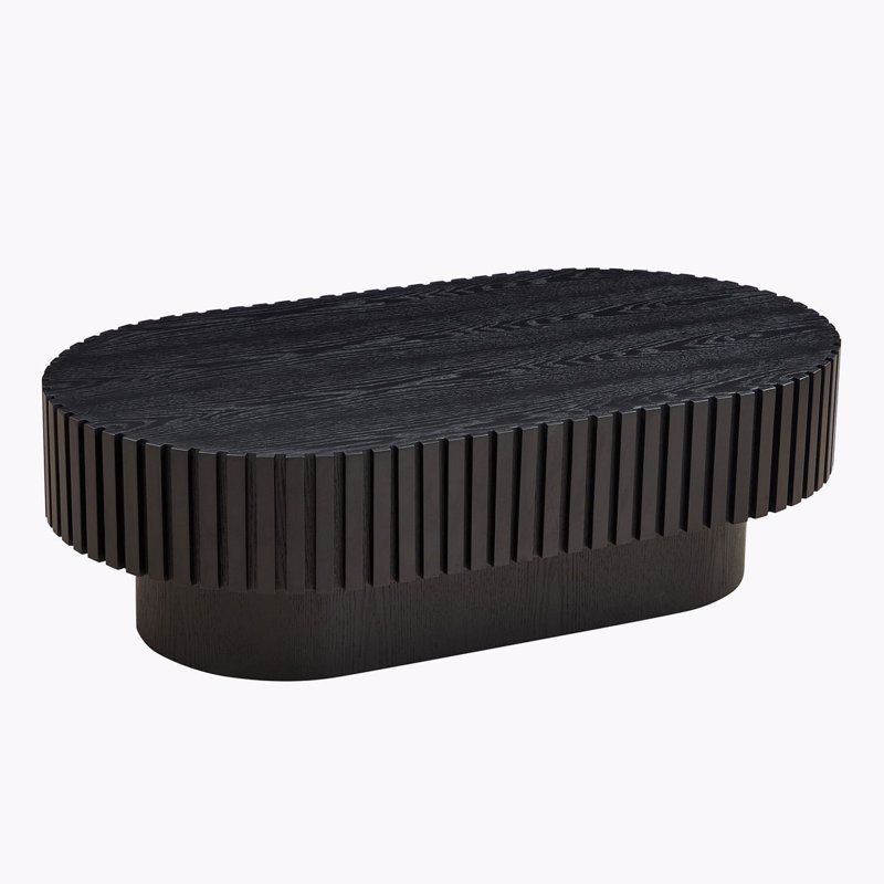 Table basse cylindrique Handcraft, Noir, noir, noir, noir