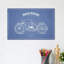 Harley Harley-Davidson Motorcycles (Light Blue) I by Aged Pixel - Print on Canvas-1513825660-1513825662