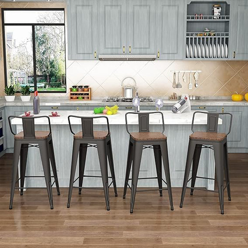Tabouret de bar 30 po Jimmenez, Gris