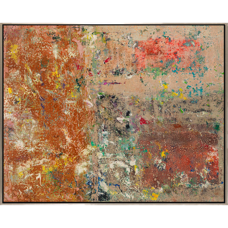 Tactile Response - Peinture sur toile à cadre flottant