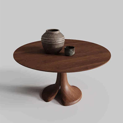 Light luxury modern round dining table