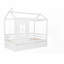 Lit simple avec lit gigogne (blanc) - peu encombrant Lit en bois durable