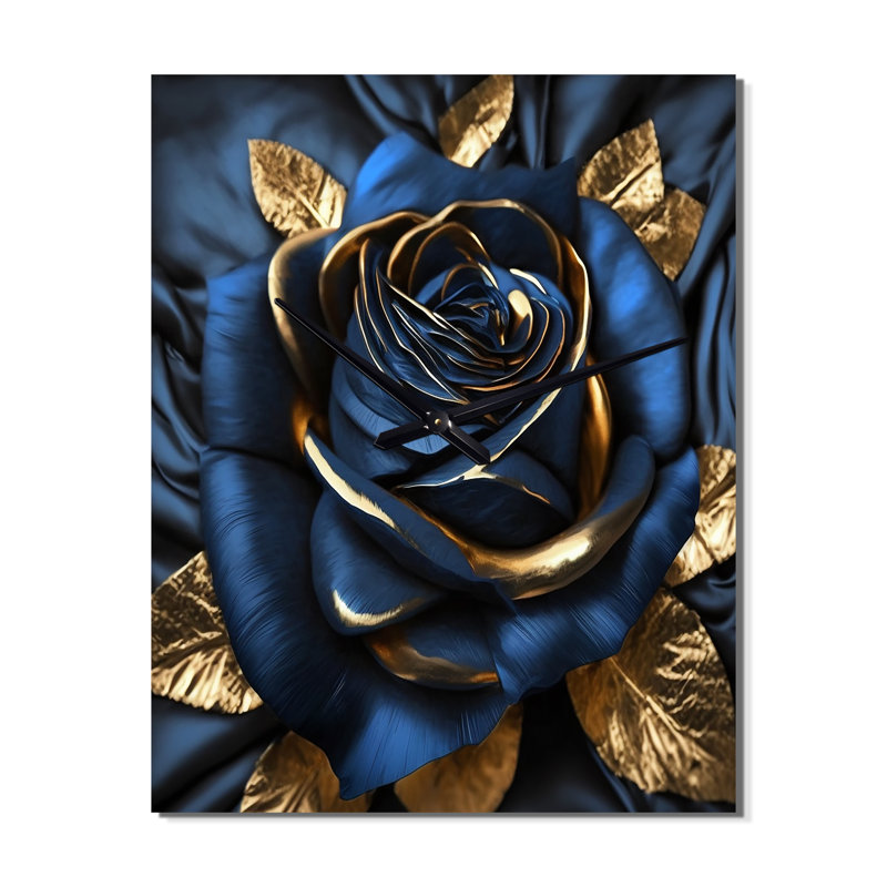 Jaxden - Horloges murales florales roses, Petit