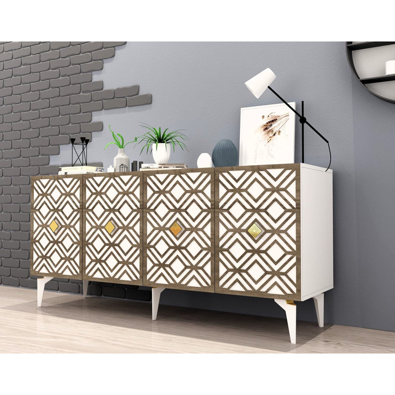 Olivia 150cm Console Table, White