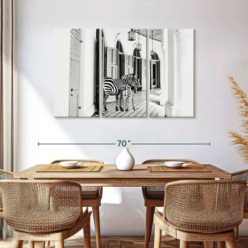 Brampt Zebra Hotel, 36" H x 57" W