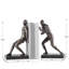 Ensemble de 2 serre-livres Atlas sculpturaux pour l'athlète (finition métallique bronze foncé)