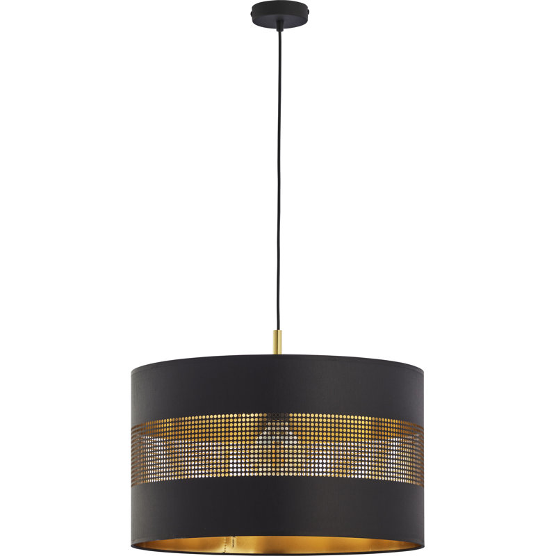 Bannie 1 - Light Drum Pendant, Black