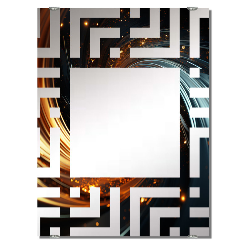 Mickles - Miroirs muraux à spirales abstraites, 32 po x 24 po