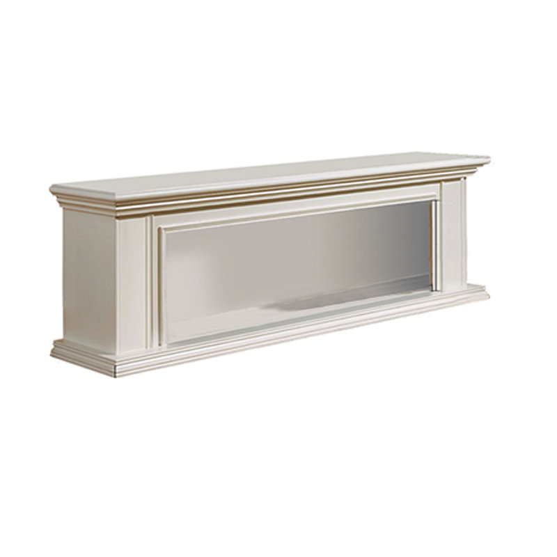 Meuble télé American Fireplace, L 78,74 po, Ivoire ivoire