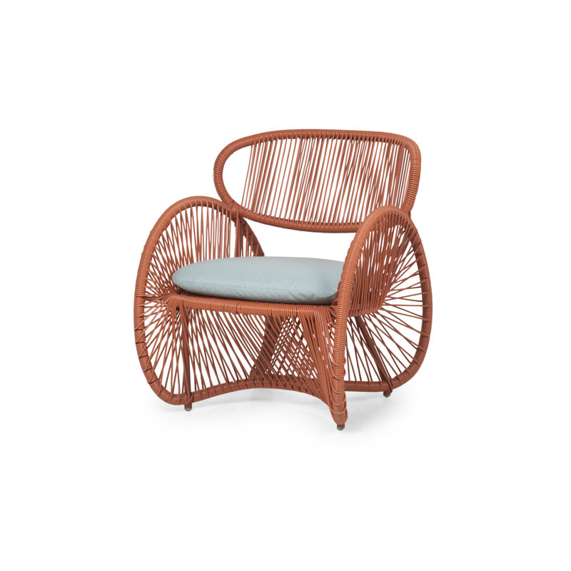 Aero Outdoor Lounge Chair, Canvas Spa, Terracotta