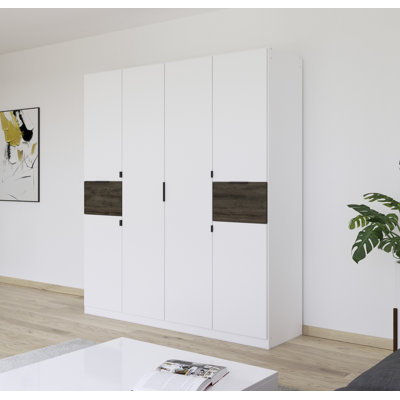 Tivareo 6 Hinged Door Wardrobe available in many colour combinations 2 Drawer INCL. Delivery and Assembly
