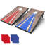 Ensemble de jeu de cornhole à DEL en bois 4 x 2 pi, planches de cornhole extérieures portables avec 8 sacs de billes pour les fêtes en famille
