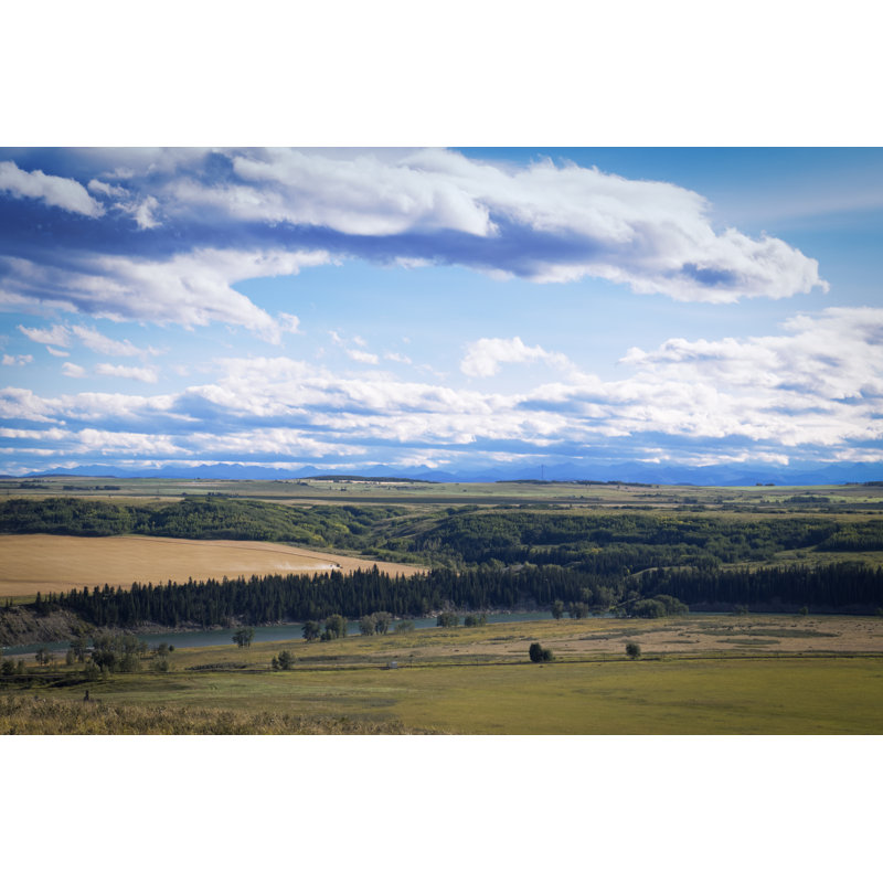 View On The Bow River by Brytta - Wrapped Canvas Print, 81cm H x 122cm W