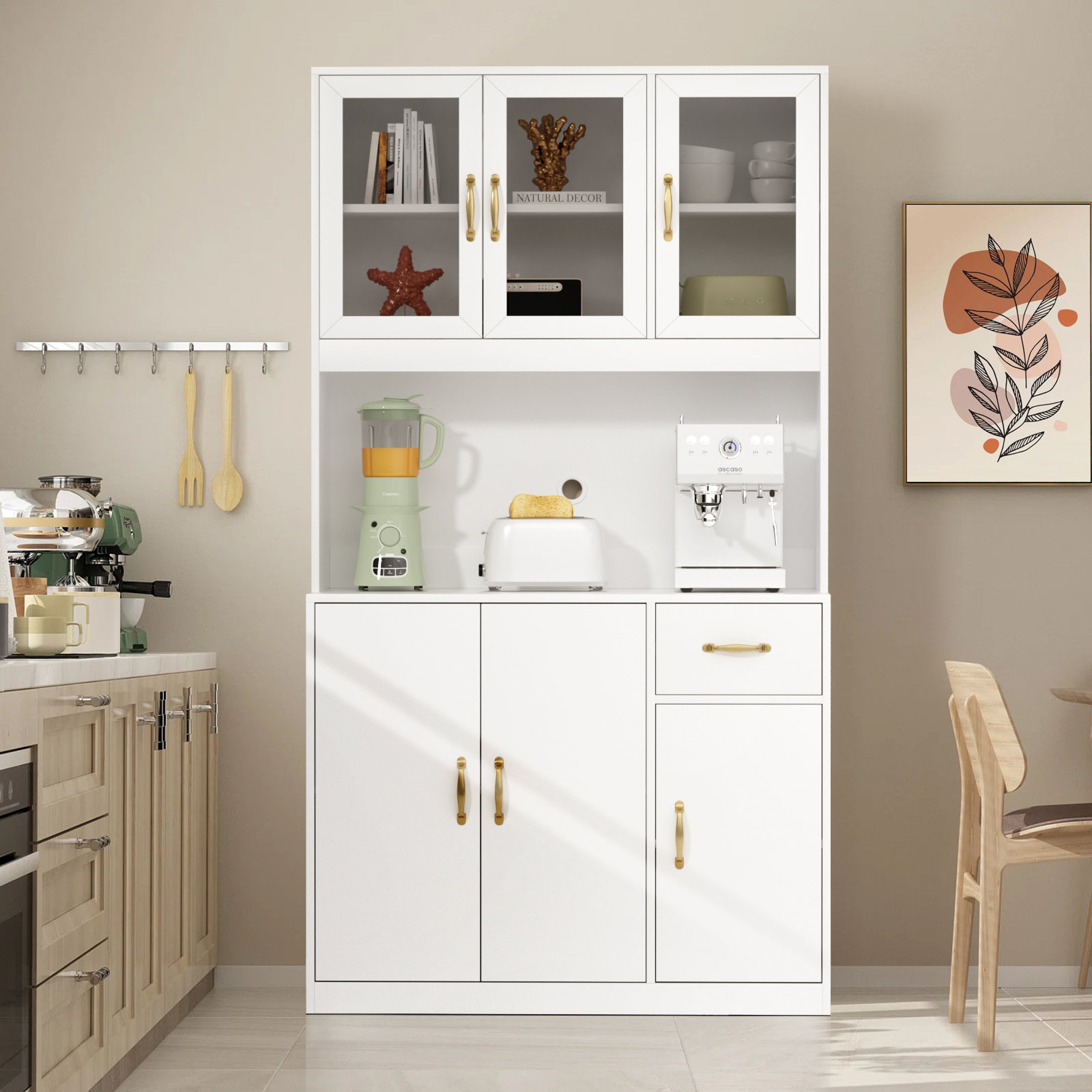 Latitude Run® Kailin 70.87'' Kitchen Pantry & Reviews | Wayfair