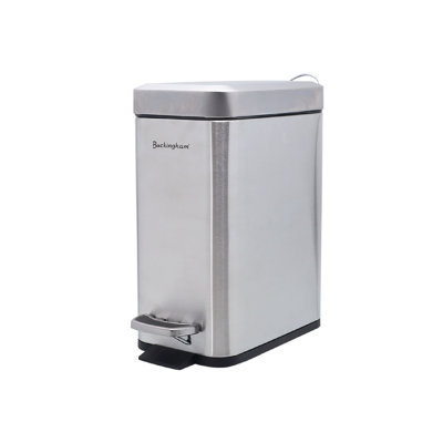 Buckingham Rectangular Slim Pedal Bin Soft Closing