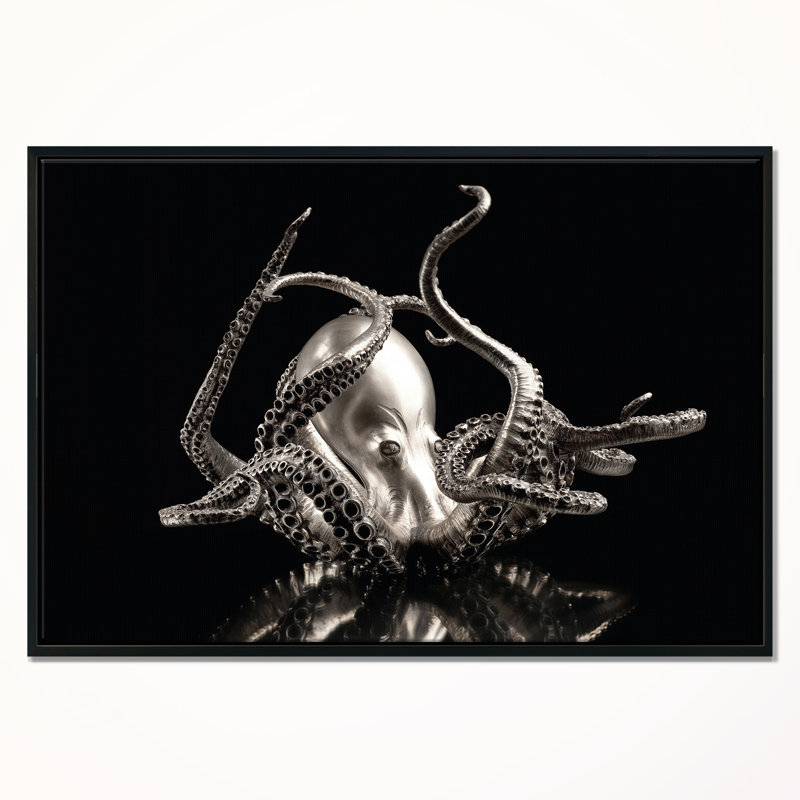 « octopus », reproduction de photo sur toile tendue encadrée, H 12 po x l 20 po x P 1 po